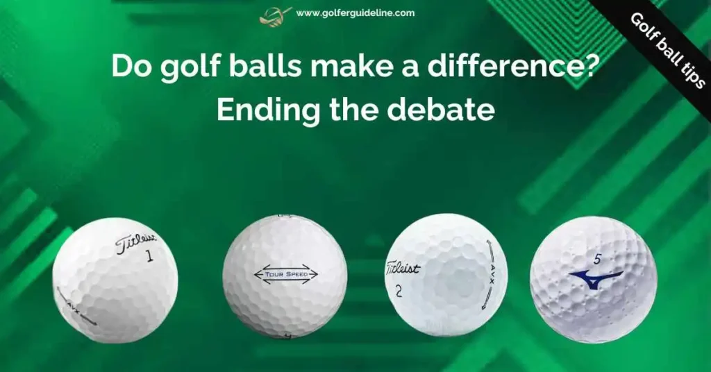 do golf balls make a difference