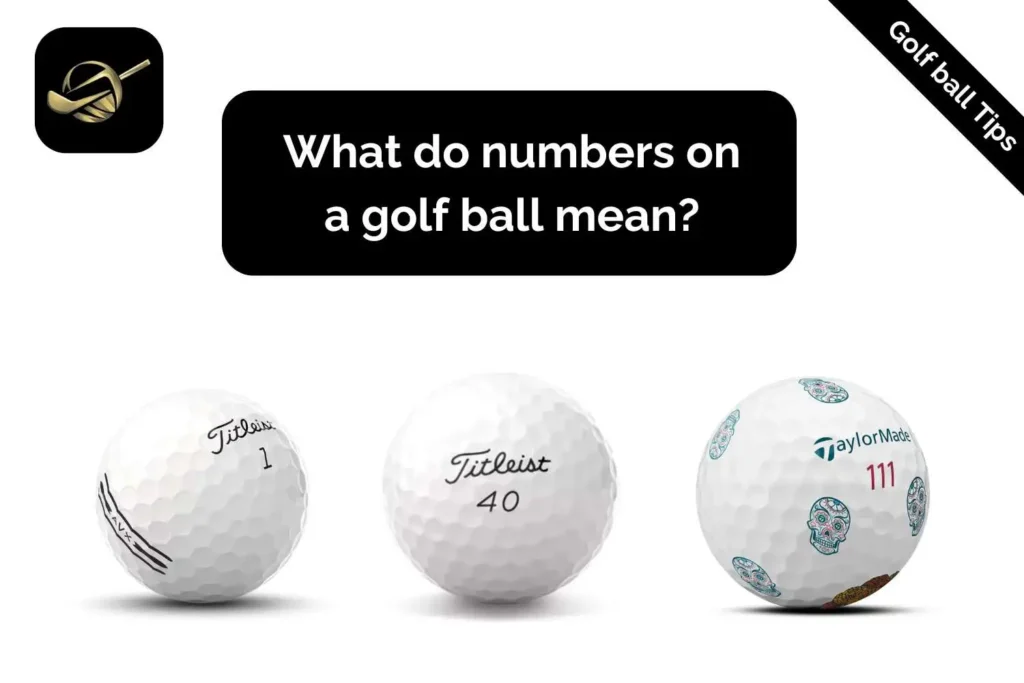 What do numbers on golf ball mean