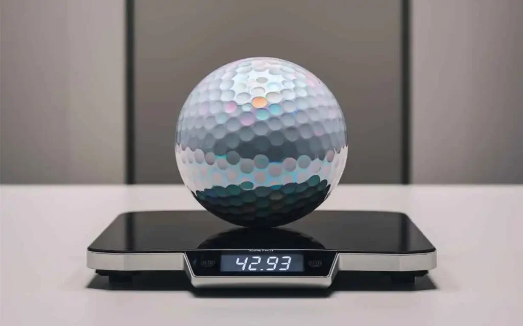 how much golf ball weighs in grams