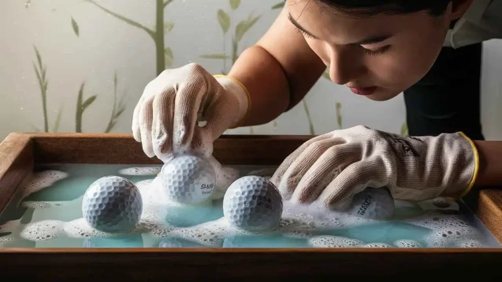 how to store and clean golf balls