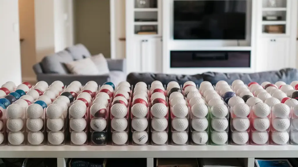 how to store golf balls