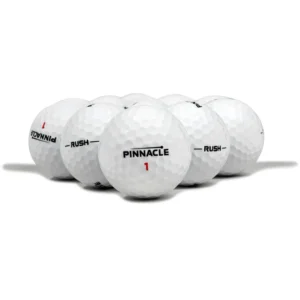 Pinnacle Rush Logo Overrun Golf Balls White