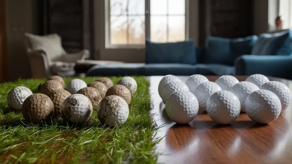 how to clean golf balls