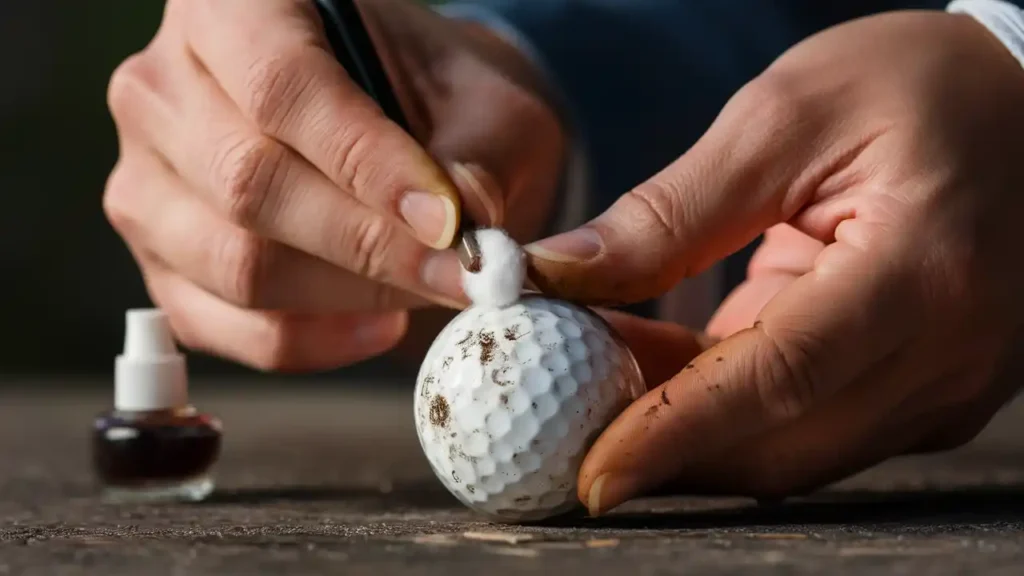 how to clean a golf ball at home