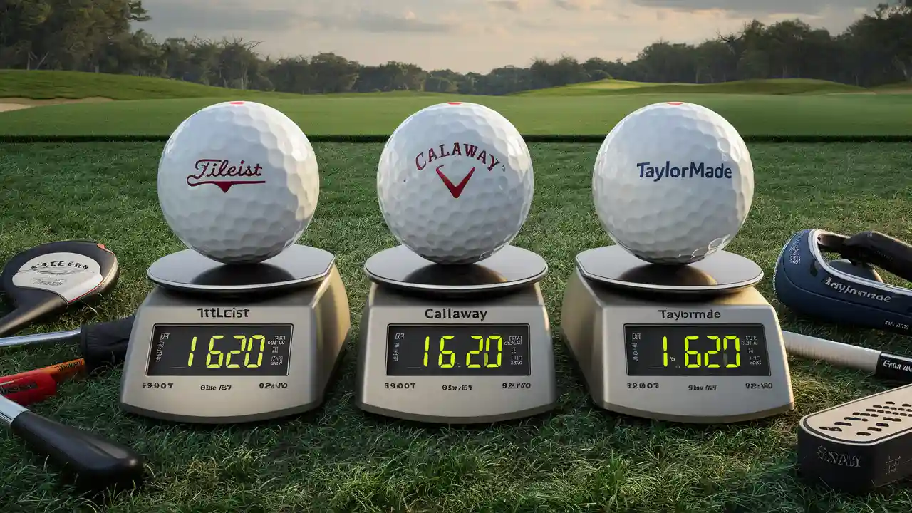 how much does a golf ball weigh on a digital scale