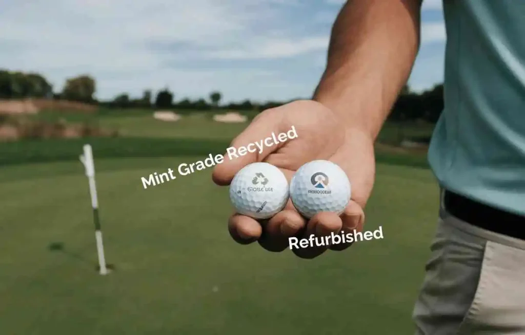 recycled vs refurbished golf balls