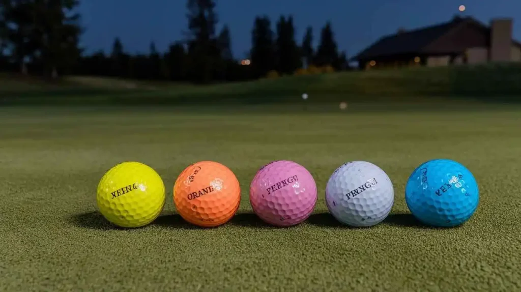 What color golf ball is easiest to see in night