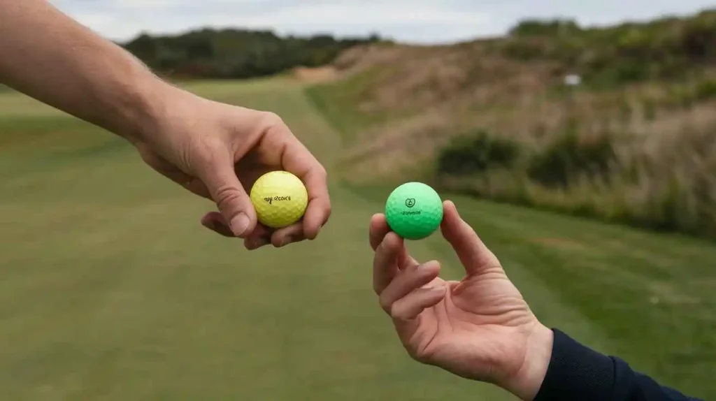 easiest color golf ball to see in golf