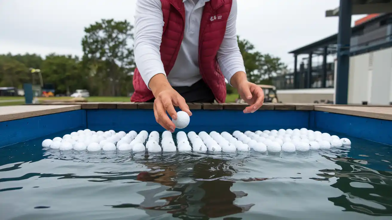 golf balls in salt water