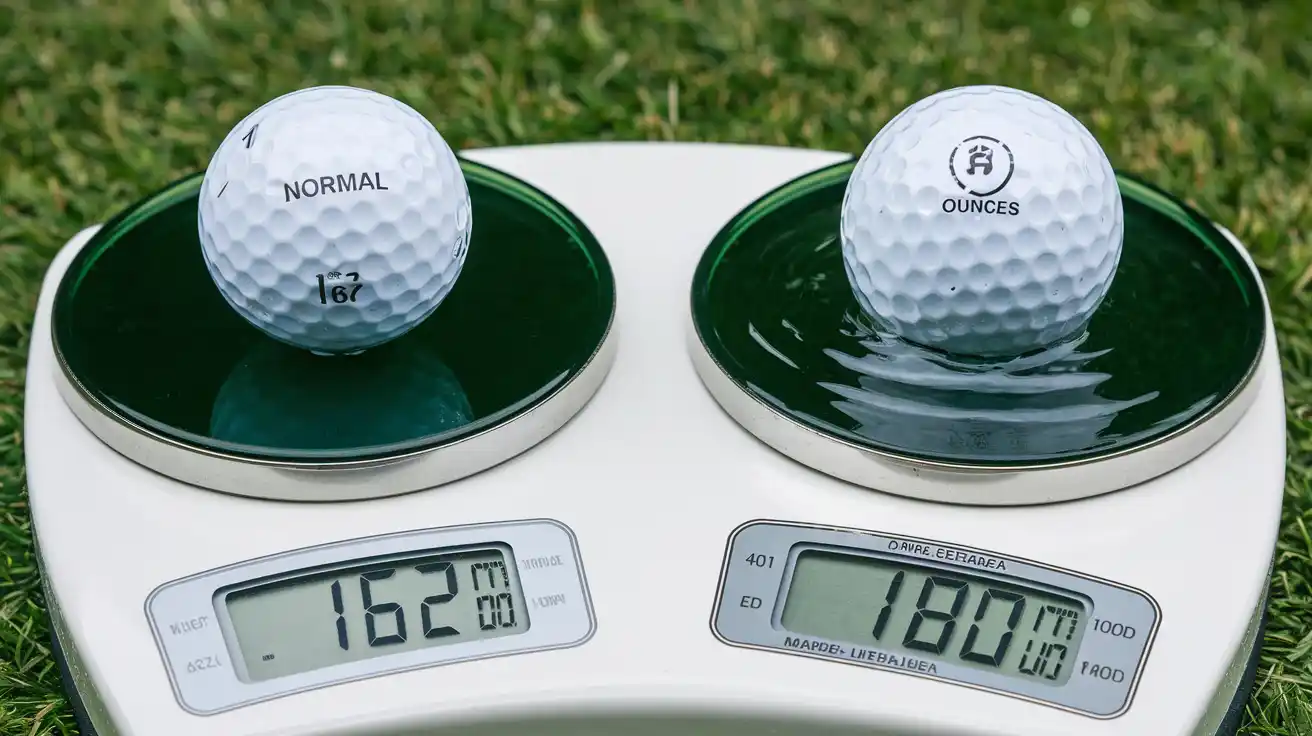 normal vs waterlogged golf balls