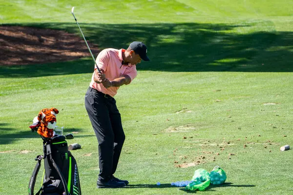 tiger woods playingnscramble